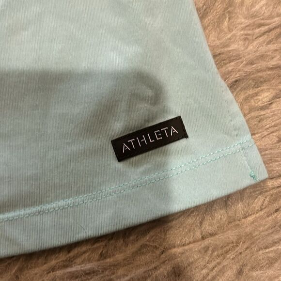 Athleta vintage light blue vneck athletic tank top size large - Picture 3 of 6
